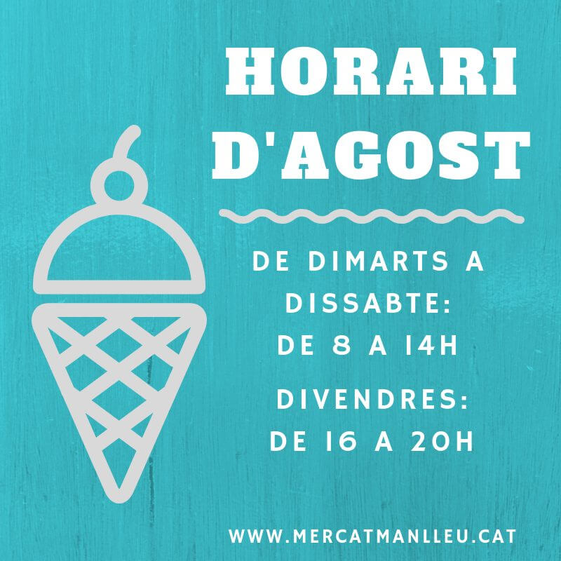 Horari d'agost 2019