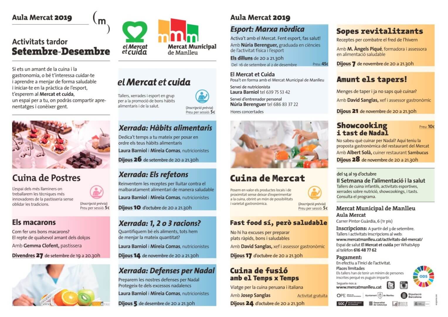 Programa activitats de tardor al Mercat